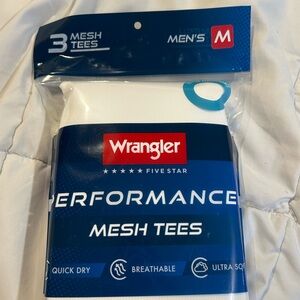 Wrangler White Performance Mesh Tee - Men's Short Sleeve